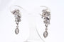 Boucles d'oreilles Boucles d’oreilles pendantes or blanc et diamants 58 Facettes