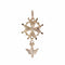 Pendentif Croix protestante or jaune 58 Facettes CVP144