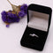 Bague Solitaire diamants et or blanc serti couteau et pavage sur le corps 58 Facettes