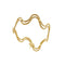 Bracelet vague en or jaune