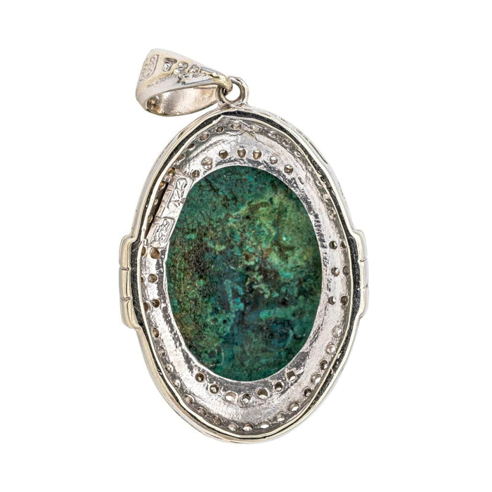 Pendentif Pendentif Or blanc Chrysocolle 58 Facettes 3013259CN