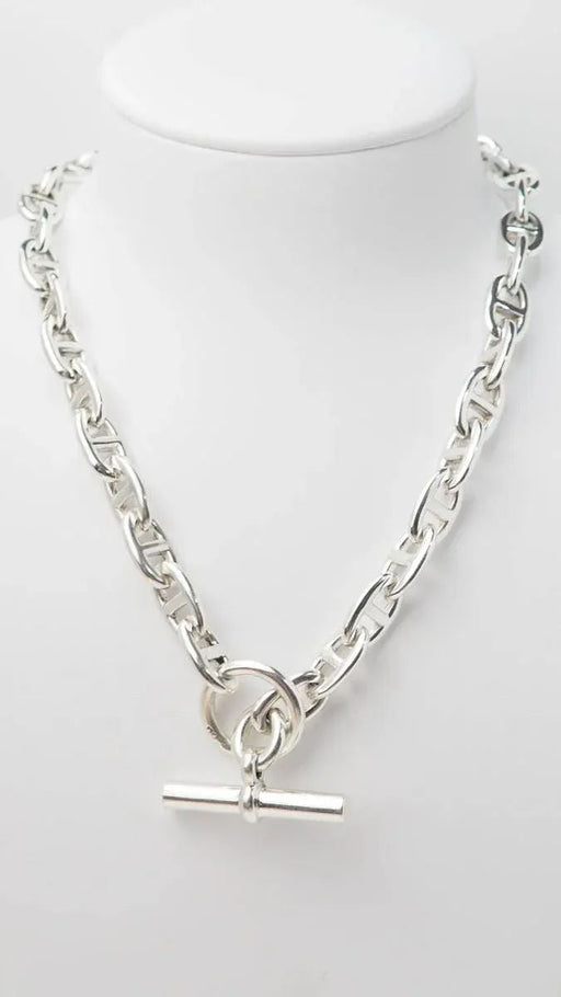 Collier Hermès - Collier Chaîne d'Ancre en argent 58 Facettes 32916