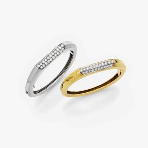 Bracelet Piaget - Bracelets en or à triple rangée de diamants 58 Facettes 22714