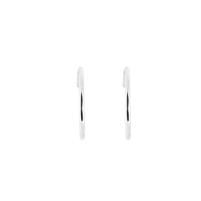 Boucles d'oreilles Boucles d'oreilles créoles en or blanc 58 Facettes BO/230116