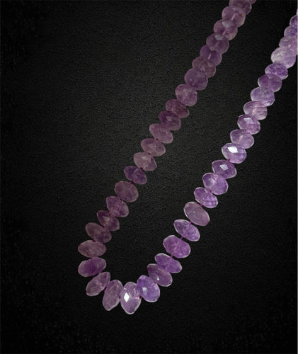 Collier Collier en améthyste à facettes 58 Facettes