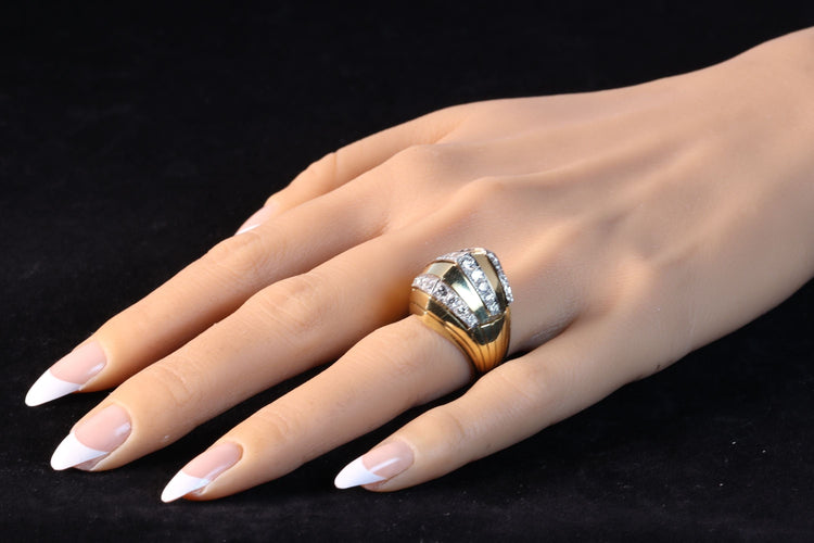 Bague 54 Jaeger-LeCoultre - Bague de montre secrète en or et diamants des années 1950 58 Facettes 22059-0203