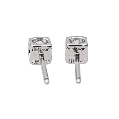 Boucles d'oreilles Dinh Van Boucles d'oreilles Cube Or blanc Diamant 58 Facettes 3946312RV