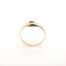 52 Solitaire ring in gold & sapphire 58 Facettes