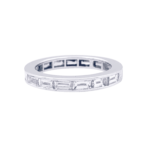 Bague 51 Alliance platine et diamants. 58 Facettes 33379