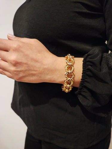 Bracelet Bracelet or rose maille américaine 58 Facettes Brac.ferChv.143