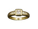 Bague 46 Solitaire Princesse or jaune 58 Facettes A9698