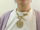 Collier rare vintage collier CHRISTIAN LACROIX baroque a spirales dore & strass 58 Facettes 272655