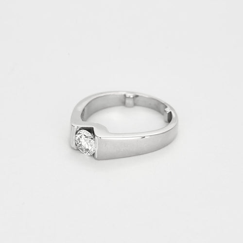 Bague 58 Bague en Or blanc et Diamant 0,75 58 Facettes 250304