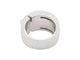Bague 56 bague CHAUMET liens croises gm t56 asymetrique en or blanc diamants 0.45ct 58 Facettes 268855