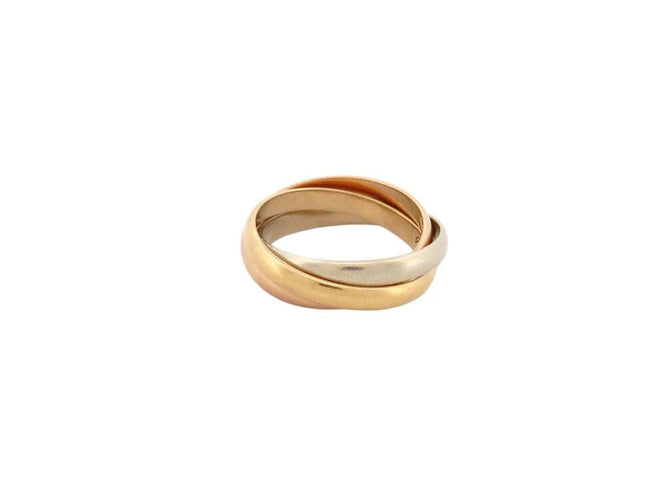 Bague 47 bague CARTIER trinity pm 3 anneaux ors 18k t47 jaune rose gris en 58 Facettes 267314