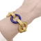 Bracelet Bracelet or jaune, lapis lazuli. 58 Facettes 34480