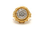 Bague 52 Bague Art Déco or jaune, or blanc, diamants taille brillant (+-0.77ct) 58 Facettes B726