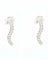 Boucles d'oreilles Boucles d'oreilles tennis en or blanc effet vague 58 Facettes 9619