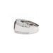 Bague 58 Bague or blanc, rubellite, diamants 58 Facettes 220447R