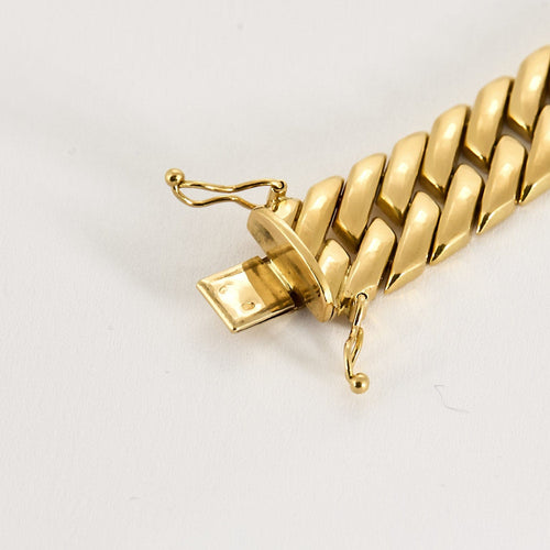 Bracelet Bracelet composé d'une maille gourmette en or jaune 58 Facettes MON0922