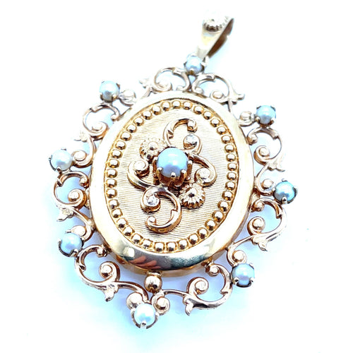 Pendentif Pendentif Porte Photo Napoléon III Or Jaune 58 Facettes