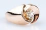 Bague 59 Bague 18 carats or rose diamant  0.20 carats 58 Facettes BGARTDECO020-107