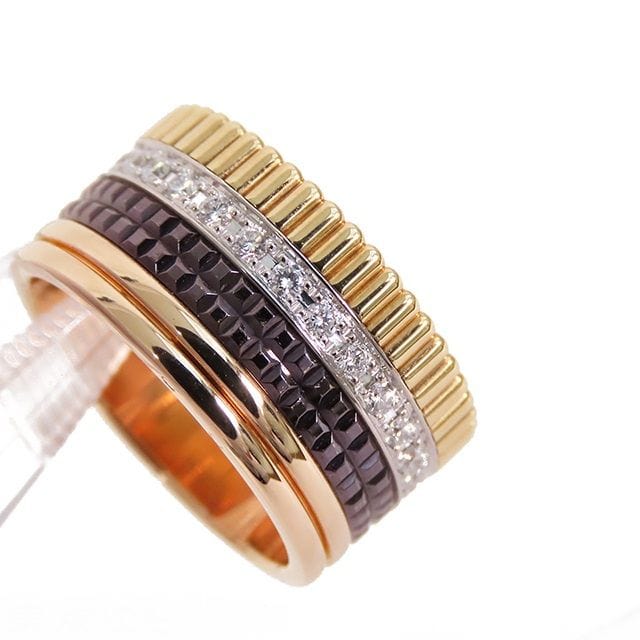 Bague 51 BOUCHERON - Bague Quatre en trois ors et diamants 58 Facettes