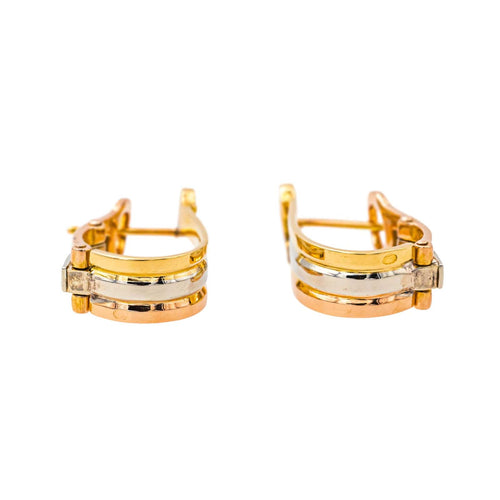 Boucles d'oreilles Cartier Boucles d'oreilles C Or jaune, Or rose, Or blanc 58 Facettes 4379243RV