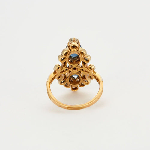 Bague 51.5 Bague Oblongue Saphirs 58 Facettes 3270002