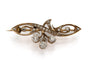 Antique yellow gold brooch with 0.85-carat diamonds in the Art Nouveau style 58 Facettes 9043