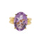 Bague 57 Bague or jaune et améthyste 58 Facettes