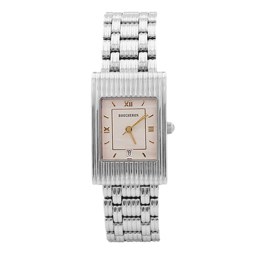 Montre Montre Boucheron, "Reflet", acier. 58 Facettes 34858