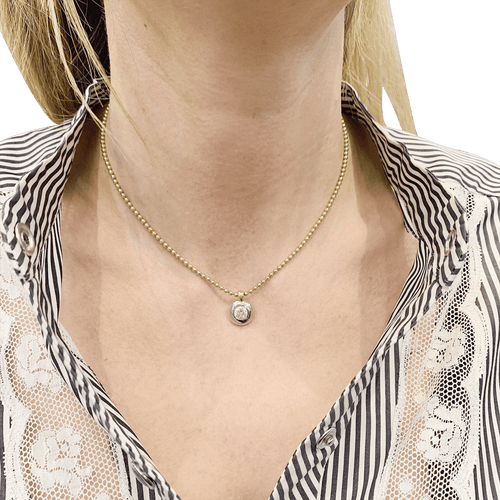 Collier Collier deux ors, diamant. 58 Facettes 34504