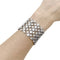 Bracelet Bracelet souple, or blanc et diamants. 58 Facettes 35199