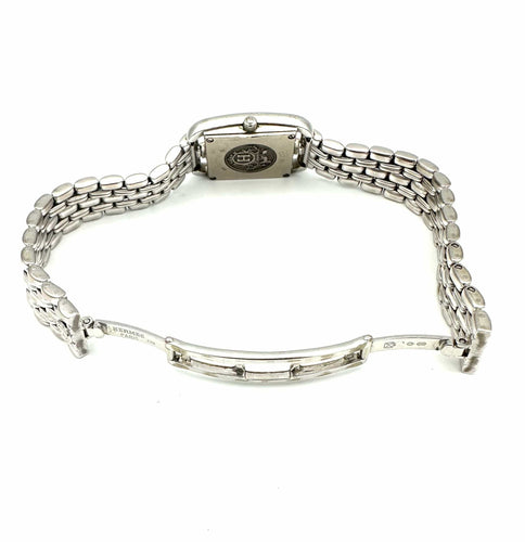 Montre HERMES. Collection "Cape Cod", montre en or blanc 18K 58 Facettes