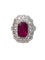 Bague Bague en or gris sertie d’un rubis naturel 58 Facettes 258996