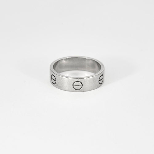 Bague 60 Alliance CARTIER Love Or Blanc 58 Facettes