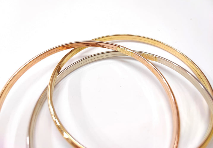 Bracelet Bracelets jonc 3 ors 58 Facettes Brac.3ors-1343