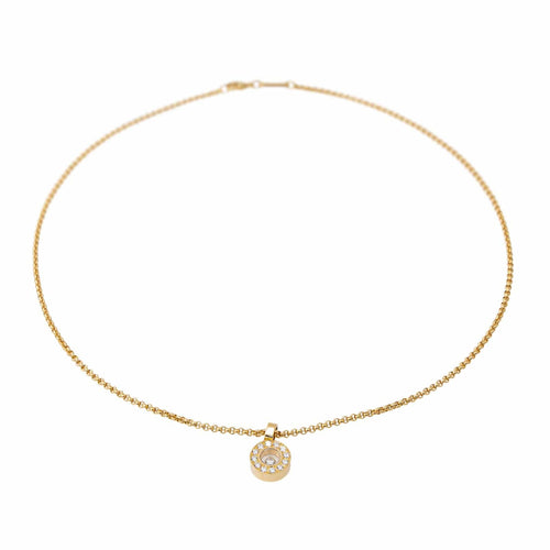Collier Chopard Collier Pendentif Happy diamonds Or jaune Diamant 58 Facettes 2934380CN