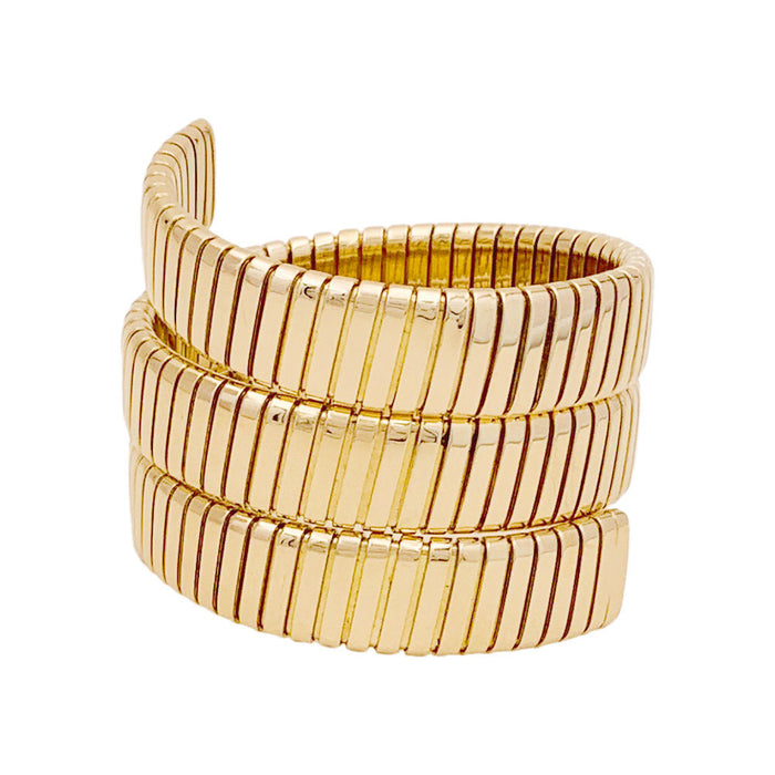 Bracelet Bulgari, "Tubogas", or jaune.