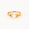 Bague Bague or jaune perle de culture et émeraudes 58 Facettes LP887/15