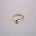 Ring 51 Solitaire Spiral Yellow Gold Diamond 58 Facettes 1-GSJE450-01