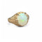 Bague 51 Bague ancienne or jaune, ajourée, sertie d'une opale cabochon 58 Facettes 321