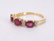 Bague Bague en or avec diamants et rubis 58 Facettes 2125
