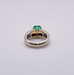 50 Solitaire Art Deco Gold Emerald & Diamond Ring 58 Facettes