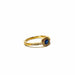 Ring 54.5 Ring in Yellow Gold and Oval Sapphire 58 Facettes REF24022-186