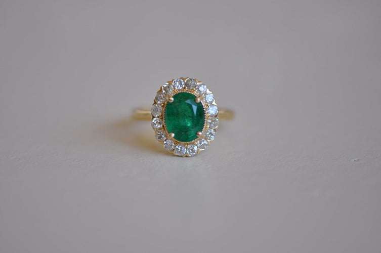 Bague Antique emerald ring 58 Facettes