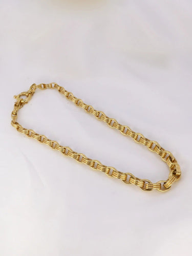 Collier Chaîne vintage maille ovale or jaune 58 Facettes J221