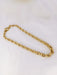 Yellow gold vintage oval mesh chain necklace 58 Facettes J221