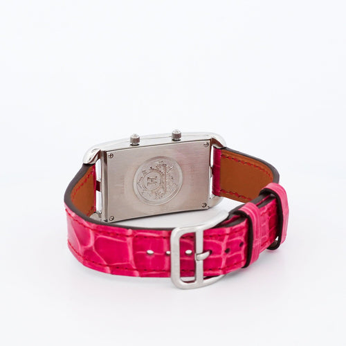 Montre Hermès Cape Cod Dual Time - Cadran argenté - GM 58 Facettes